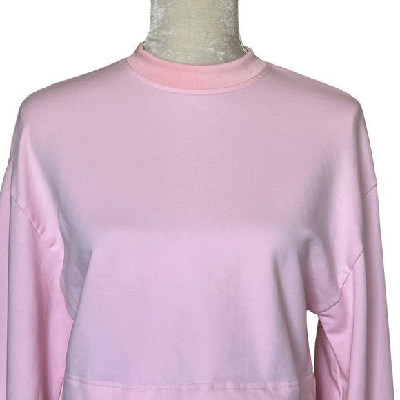 Puma Fenty by Rihanna Women’s Bell Sleeves Crop Pink Sweatshirt Size S Ruffle - Picture 5 of 12